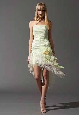casual short wedding dress gown