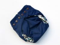 ~Navy All Star Paisley~<p> BB Butts Diapers<p>AIO<p>~Medium~
