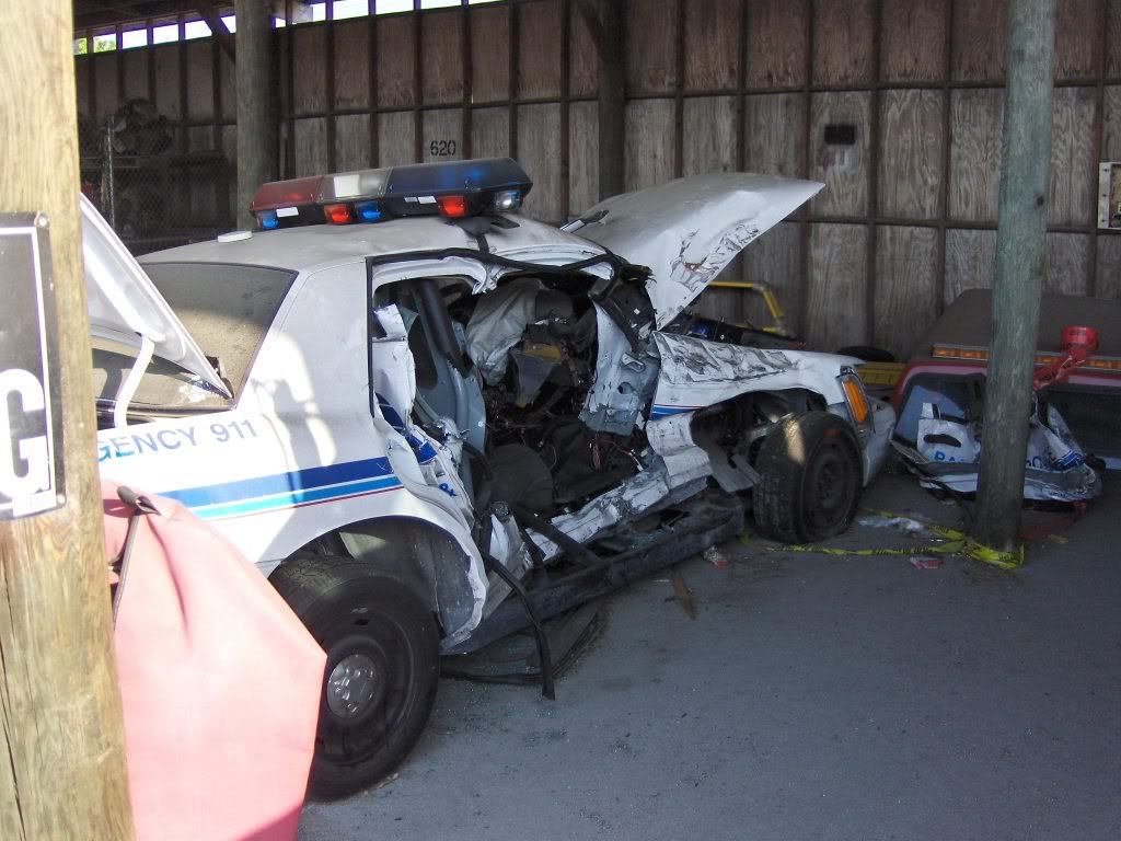 Crashed Patrol Car