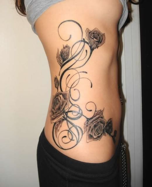rose vine tattoo. Flower And Vine Tattoos.