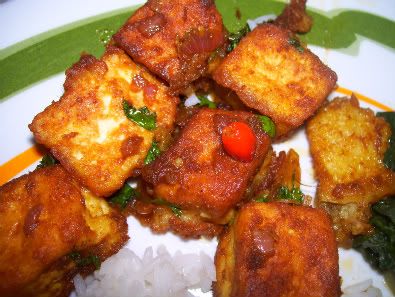 tofu,fried,chili tofu