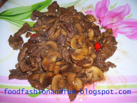 beef and mushroom