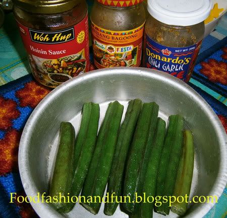 boiled okra