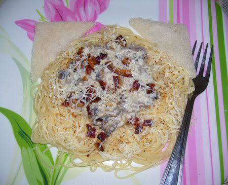 capellini carbonara