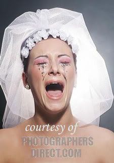 crying bride