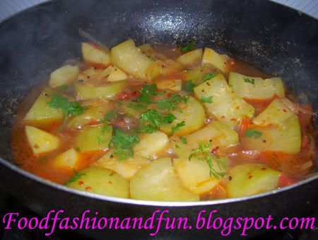 potato,round gourd,chili flakes