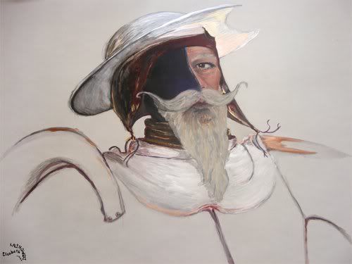 Don quichotte portrait peinture painting
