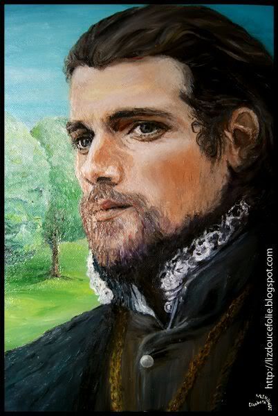 extrait peinture painting portrait Henry Cavill The Tudors Charles Brandon