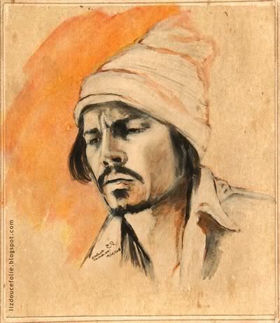 Johnny Depp dessin portrait drawing