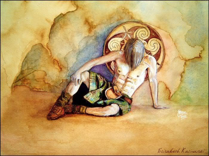 Highlander scottish man kilt homme torse nu shirtless long hair sexy man liz douce folie lizdoucefolie
