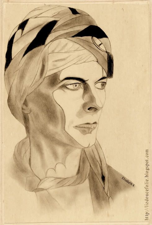 David Bowie portrait dessin drawing