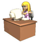 busy on computer