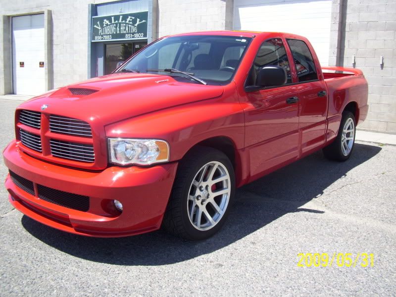 It is a 2005 Dodge Ram SRT10 Quad Cab with a 83 L V10 500 Horsepower all