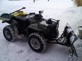 Honda recon es snow plow #3