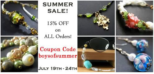 Surprise Summer Sale at Bits n Beads by Gilliauna!