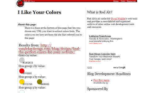 一些颜色工具网站