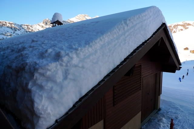 Deep snow on roof