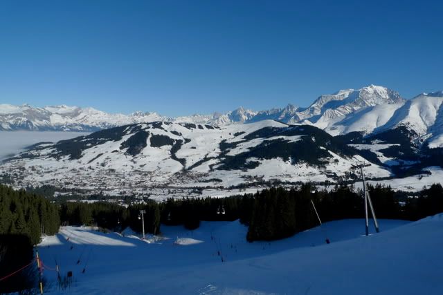 Mountain view above Megeve