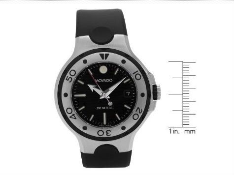 Movado Midsize Series 800 Black Thermoresin Strap Black Dial Watch #2600004