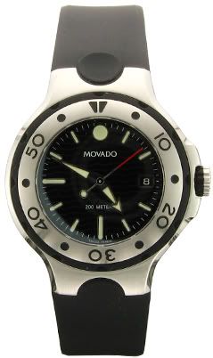 Movado Midsize Series 800 Black Thermoresin Strap Black Dial Watch #2600004