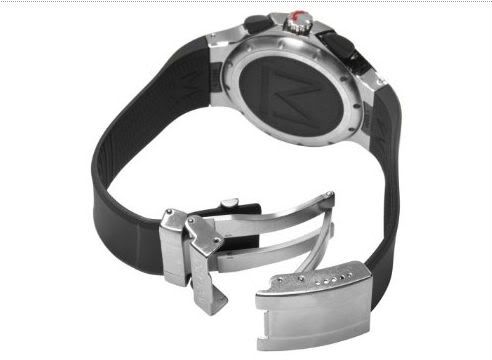 Movado Midsize Series 800 Black Thermoresin Strap Black Dial Watch #2600004