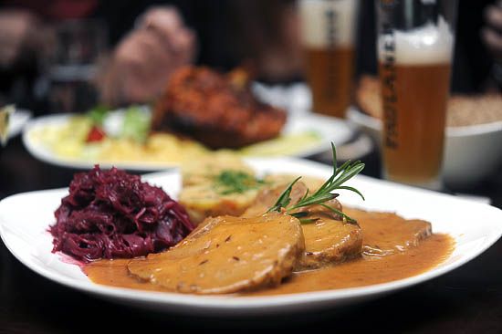 German Food at Brotzeit Bier