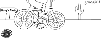 maybe a playing card in the spokes for that vroom vroom sound