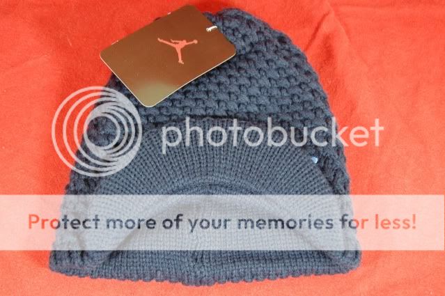 description obsidian blue double layer knit beanie jordan jumpman 