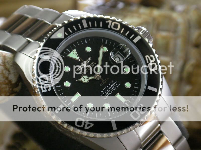 Invicta 0420 Professional Diver 24 Jewel Automatic Mens 200M Titanium 